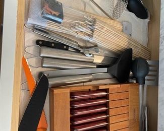 knives set and barbecue sets