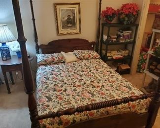 vintage queen-size poster bed
