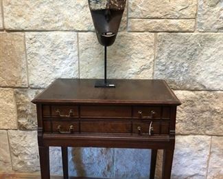 Ubu Tribal Cermonial Mask 7 Flatware/Silverware Chest.