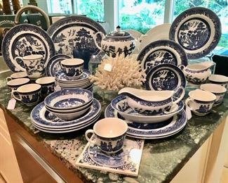 Johnson Brothers Blue Willow China..