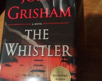 signed John Grisham book