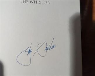 signed John Grisham book