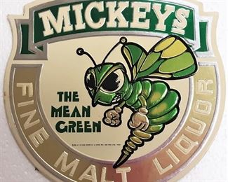 MICKEYS BEER ADVERTISING SIGN