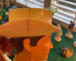 Roy Rogers "The King Of The Cowboys" Quaker Oats Premium 1950's Plastic Mug Cup.