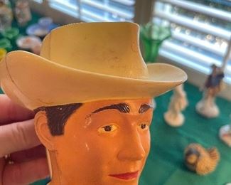 Roy Rogers "The King Of The Cowboys" Quaker Oats Premium 1950's Plastic Mug Cup.
