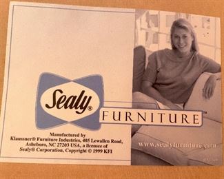 Sealy Sofa - clean and comfortable  - Available for pre-sell. 