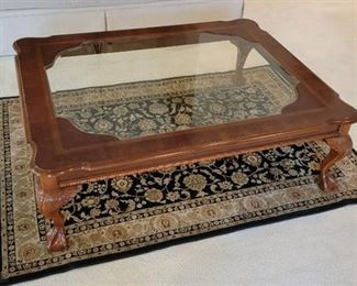 Coffee Table with Glass Top 50 x 40 x 15