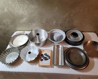 Metal Pie Plates and Bundt Pans