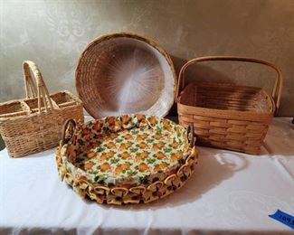 Baskets (large square one is Longaberger)
