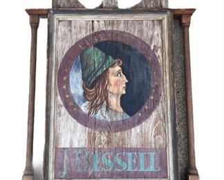 J. Bissell New England Wood Tavern Sign