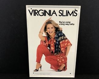 Vintage Virginia Slims Metal Sign