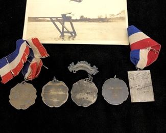 Early 1900's Sterling Silver Medals