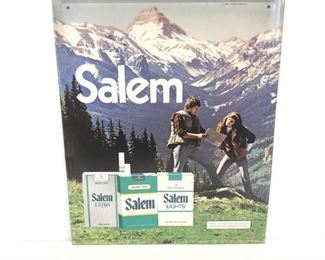 Vintage Salem Cigarettes Metal Sign