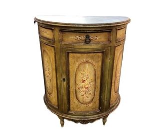 Demilune Italian Cabinet With Key