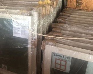 
49 Windows Total - Sizes:
 Silver Line 15 each 24x24 - 15 each 36x36
Peachtree - 3ea 30x48, 4ea 30x40, 4ea 30x72, 1ea 30x66, 1ea 30x60, 1ea 32x60, 1ea 34x60, 1ea 33x60, 1ea 39x60, 1ea 36x48 1ea 36x40