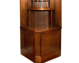 380 English Corner Cabinet - T 69" D 46" w 43" - 650.00