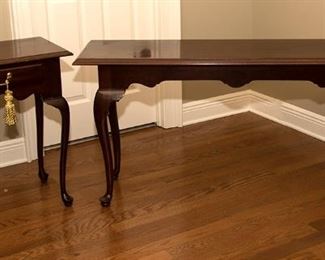 422 Ethan Allen Console and Side Table 85.00