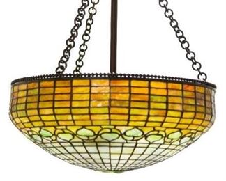 Tiffany Studios, New York "Acorn" Chandelier