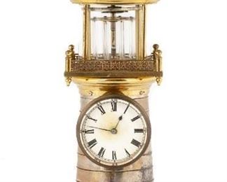 French Industrial Light House Clock