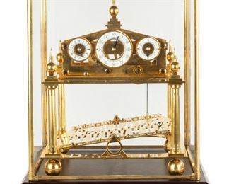 Contemporary Skeleton Rolling Ball Clock