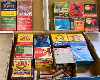 Group of Shotgun Shell Boxes