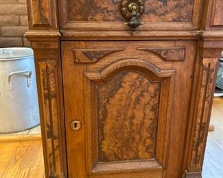 Antique Side Table with Marble Top