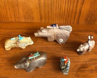 Bears Hand Carved Fetishes