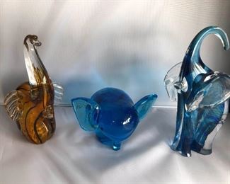 Beautiful Glass Elephants