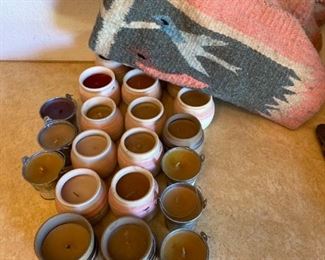Native American Candles and Blanket