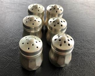 Stamped Sterling Silver Vl Salt Pepper Shakers