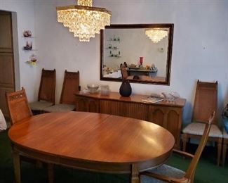 MCM DINING TABLE & chairs