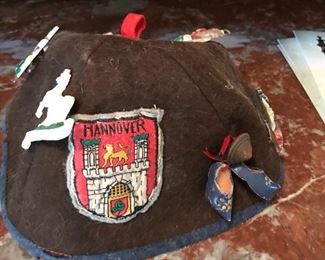 German Beanie type hat - suede