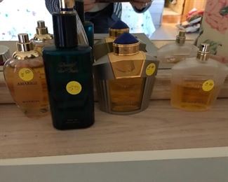 Various types of perfume