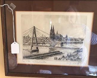 Nicely done pen and ink...signed