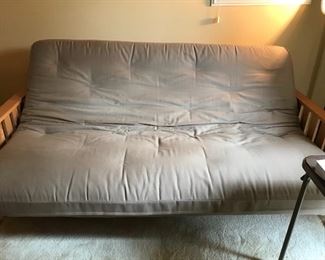 Futon....like new with newer mattress. Lays flat.