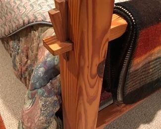 Love this heavy pine bed. Wonderful craftsmanship