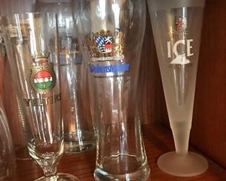 So many wonderful beer glasses.