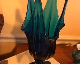 Wonderful turquoise Viking Glass