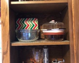 All kinds of Kitchen items from storage, to grinders, mixing bowls etc.