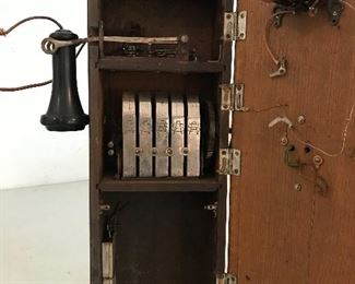 Old Telephone with most of the insides. Very interesting.
