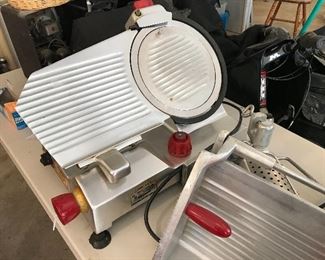 Berkel Meat Slicer and accessories - Commercial Grade. Do not plug in unless Richard is standing by your side!