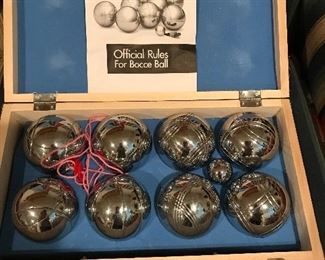 Official Rulse for Bocce Ball. Bocce Balls in Case