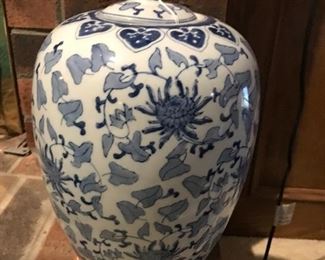 Love this Blue and White Chinoiserie Jar