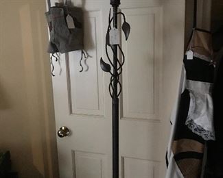 Great Floor Lamp, Look at cute apron. Love the little Alpine Hiking outfit