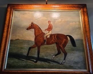 Antique Equestrian Painting