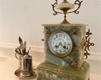 Antique marble clock 