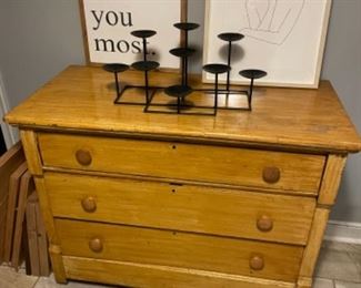 Antique wood dresser 