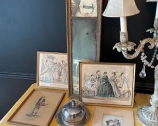 Antique framed art 