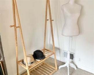 Garment rack (decorative), dress form mannequin 