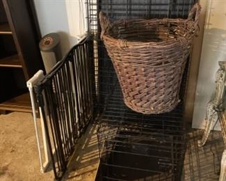 Dog crates, pet and baby gates (several available) 